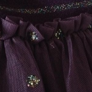 MINI BODEN Girls 6-7 Purple and Sparkle Dress